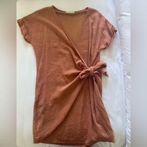 Rust colored tie dress
